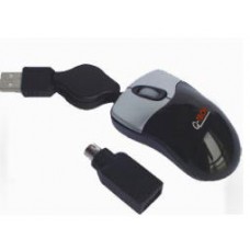 MOUSE OPTICAL MINI USB Q-TECH MSQ-200 RETRACTABLE