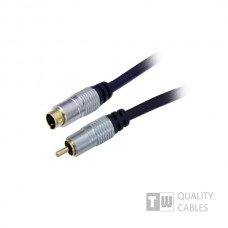 Gold 5M Hq Premium S-Video Plug To Rca M blister pack