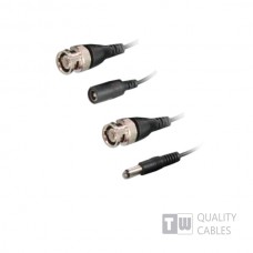 Cctv Hq Cable 5M For Bnc(Mm) Dc(Mf) Blk