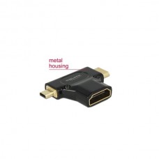 DELOCK ADAPTOR HDMI-A Female To HDMI Mini-C & Micro-D 