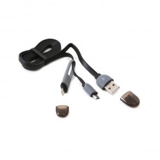 Καλώδιο Micro USB 1 σε 2 & iPhone5 σε USB μαύρο Platinet